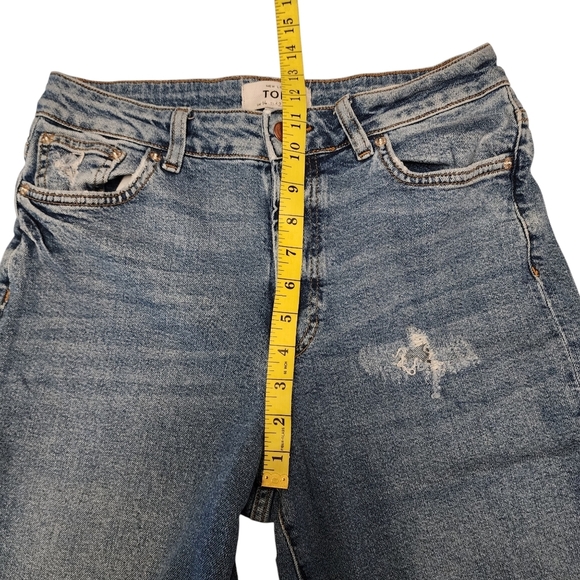 New Look Tori Mom Distressed Crop Jeans - Picture 7 of 10